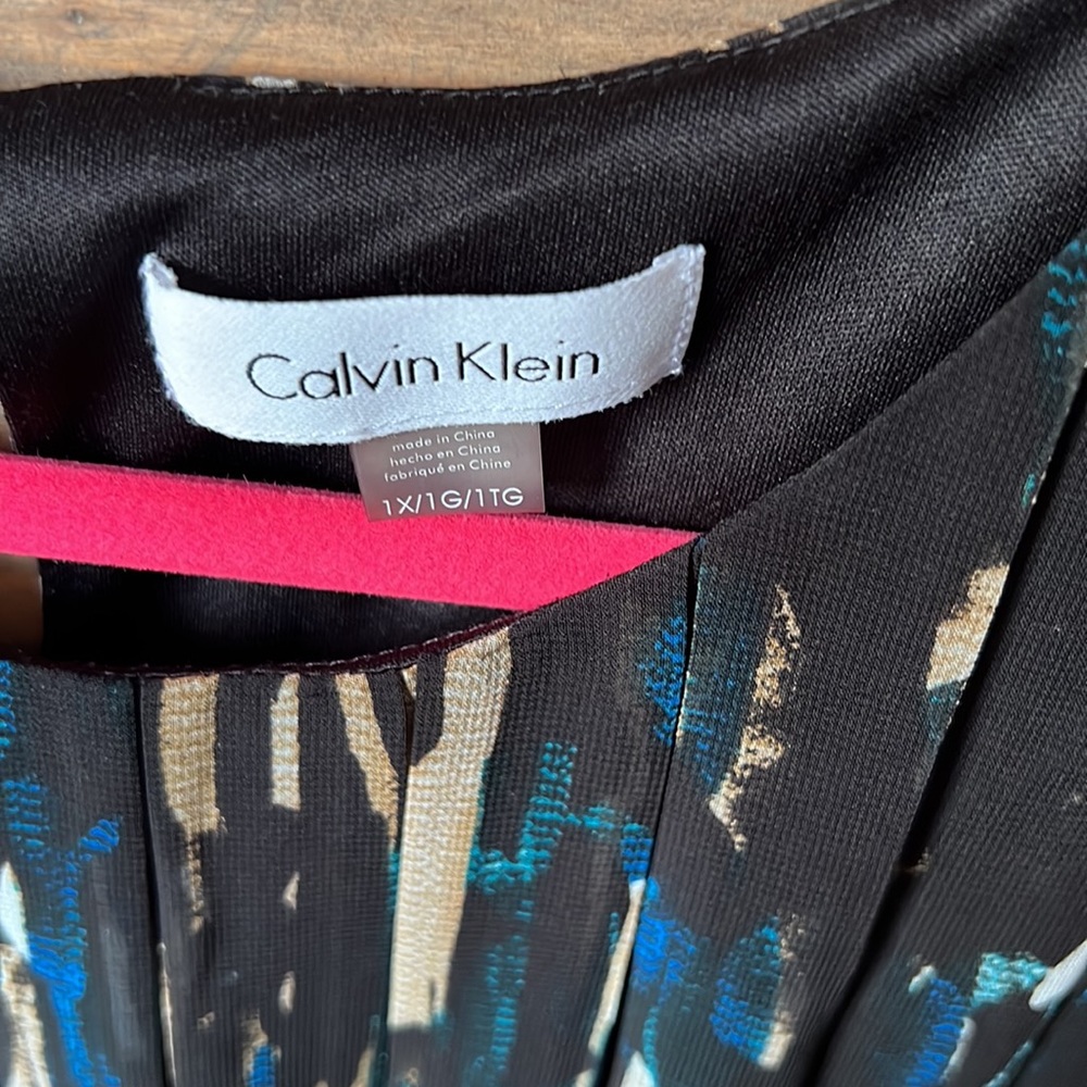 EUC Calvin Klein blouson sleeveless blouse sz 1x - Picture 3 of 7